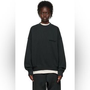 Black Fear of God Essentials Crewneck